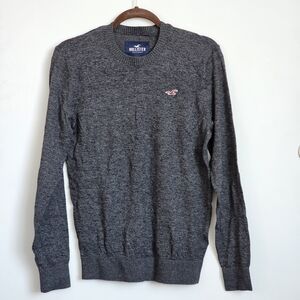 Hollister Men's Charcoal Crewneck Sweater